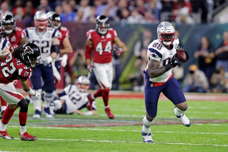 The decision first came from tight end Martellus Bennett, who has been vocal in his dislike of President Trump. (AP Photo/Darron Cummings)