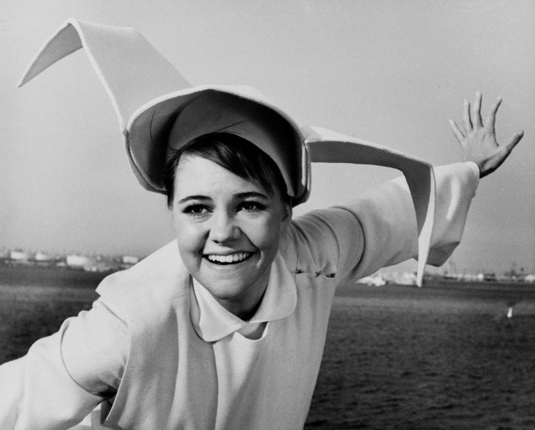 Sally Field is seen as the 90-pound nun Sister Bertrille in the television sitcom 