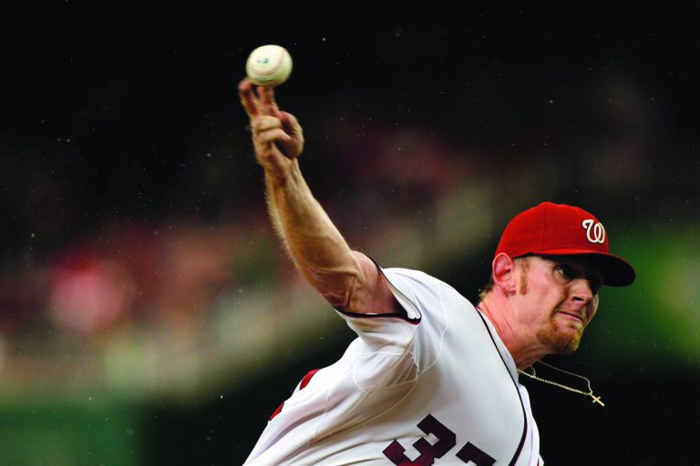 AlexÃBrandon/AP
Washington Nationals starter Stephen Strasburg allowed one run in six innings Tuesday night against the Atlanta Braves.