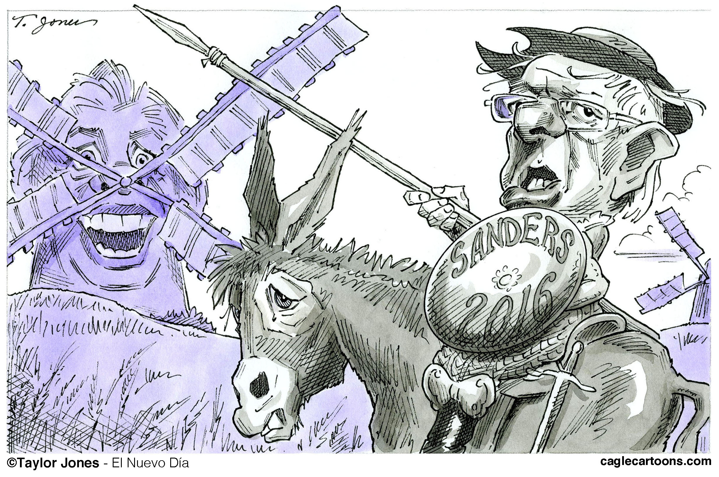 Editorial cartoons: Tilting at windmills