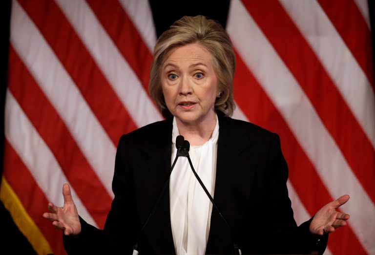 Hillary Clinton is trailing former Gov. Jeb Bush, Sen. Marco Rubio and Gov. Scott Walker in three key swing states.Â (AP Photo/Seth Wenig)