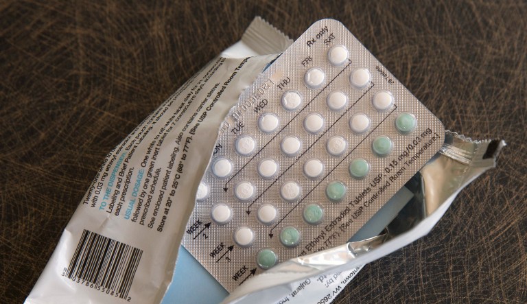 French pharmaceutical company has requested that the FDA make its oral contraceptives available over the counter. This Friday, Aug. 26, 2016 file photo shows a one-month dosage of hormonal birth control pills in Sacramento, Calif. (AP Photo/Rich Pedroncelli)