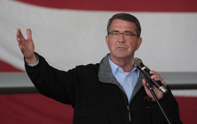 Defense Secretary Ash Carter supports the deal brokered by Secretary of State John Kerry to conduct joint attacks against terrorists in Syria, in return for Russian influence in implementing a cease-fire and enabling the flow of humanitarian aid to civilians, a Pentagon spokesman said Thursday. (AP Photo)