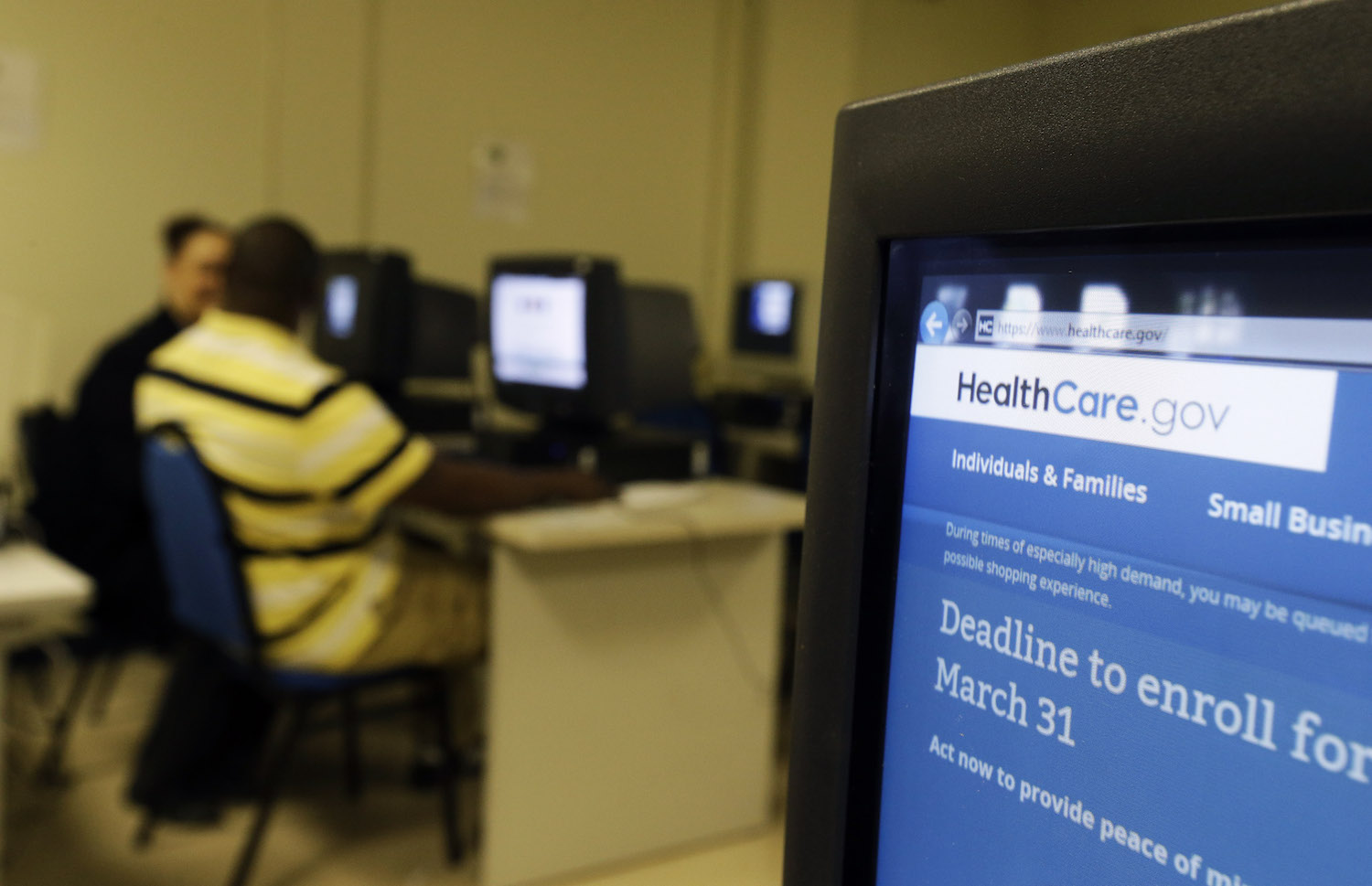 Associated Press omits that law requires Obamacare signups