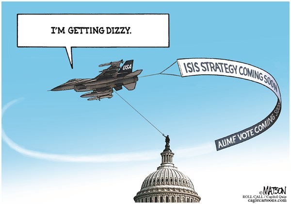 Editorial cartoon: ISIS strategy coming soon