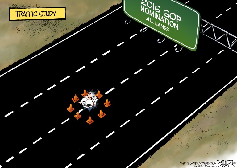 Editorial cartoon: Traffic study