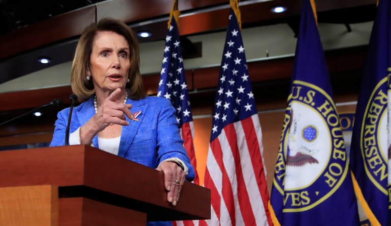 House Minority Leader Nancy Pelosi called for Donald Trump Jr., former Trump campaign chairman Paul Manafort, and President Trump's son-in-law Jared Kushner to testify before Congress on their meeting with a Russian lawyer last year. (AP Photo/Manuel Balce Ceneta)