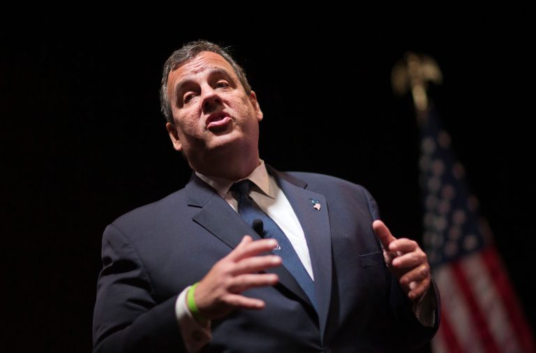 Republican presidential candidate, New Jersey Gov. Chris Christie, speaks at the RedState Gathering, Friday, Aug. 7, 2015, in Atlanta. (AP Photo/David Goldman)
