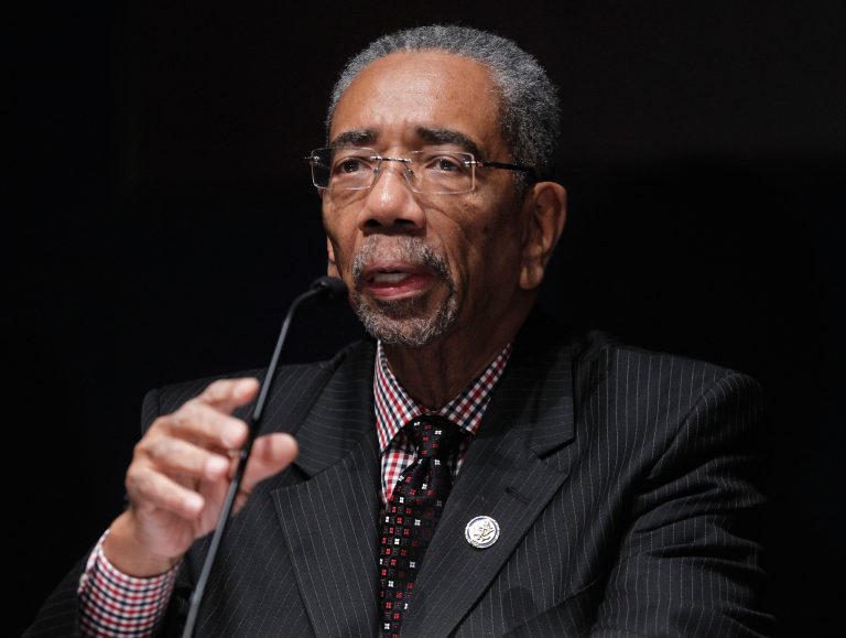 Rep. Bobby Rush, D-Ill., has introduced legislation that would set up a national firearms licensing system. (AP Photo/Pablo Martinez Monsivais)