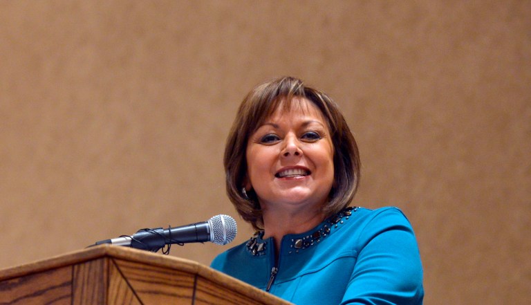 Gov. Susana Martinez maintained a tough-but-compassionate persona through her career, including as an attorney with the Children, Youth and Families Department in New Mexico, where she prosecuted child abuse cases, and later as a district attorney. (AP Photo/The Albuquerque Journal, Roberto E. Rosales)