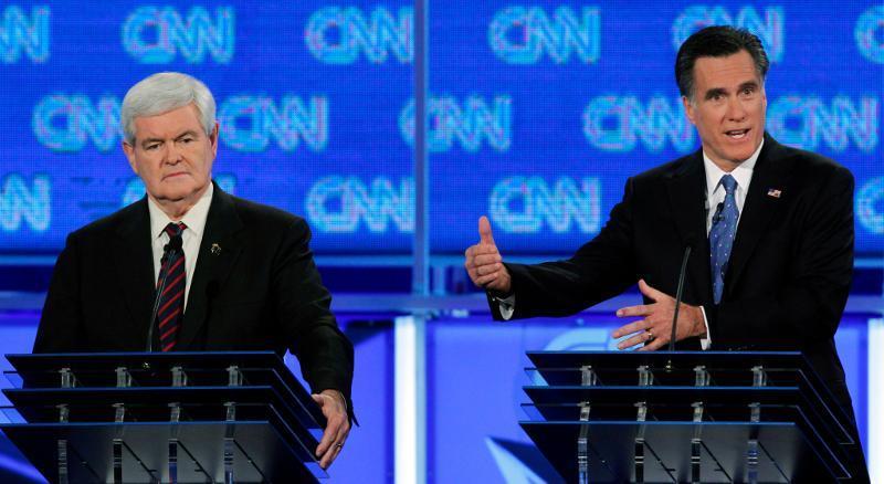 Romney steady, Gingrich flat in GOP debate