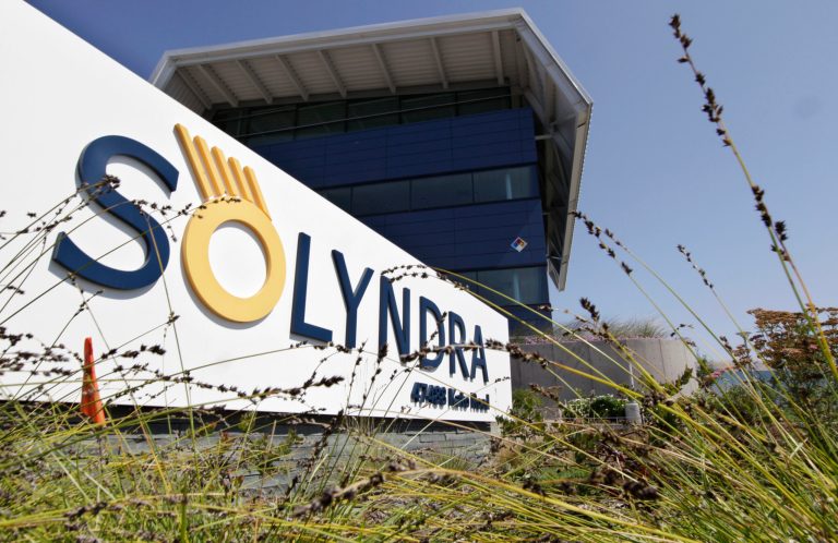 Solar panel maker Solyndra went bankrupt after getting a taxpayer-backed loan guarantee of more than a half billion dollars through a stimulus program. (AP Photo/Paul Sakuma)