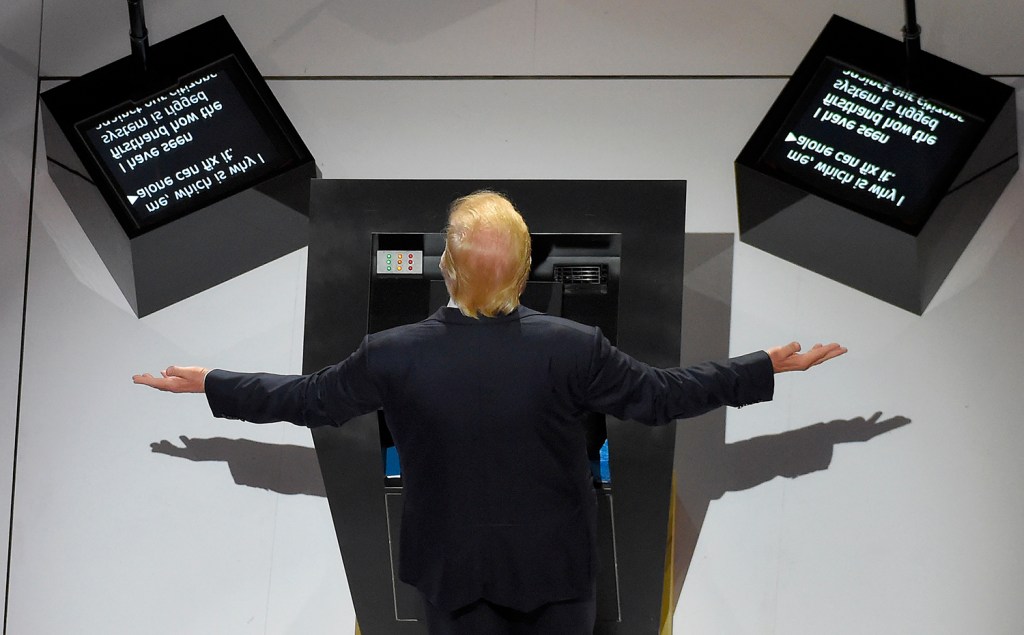 Trump caves, admits the teleprompter has helped him