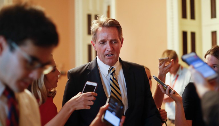 Flake could run on his principles. (AP Photo/Pablo Martinez Monsivais)