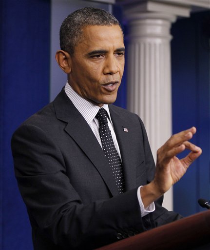 President Barack Obama at a Monday press conference (AP Photo)