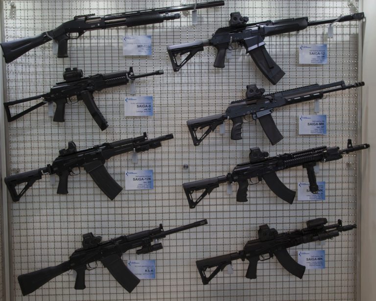 The Obama administration announced the new sanctions in response to Russia's continued involvement in the violent conflict between Ukraine's government and pro-Russian separatists.ÃÂ The sanctions mean that Kalashnikov Concern is barred from importing its rifles, including the AK-47 and the AK-74, into the U.S., a Treasury Department official said. (AP Photo)