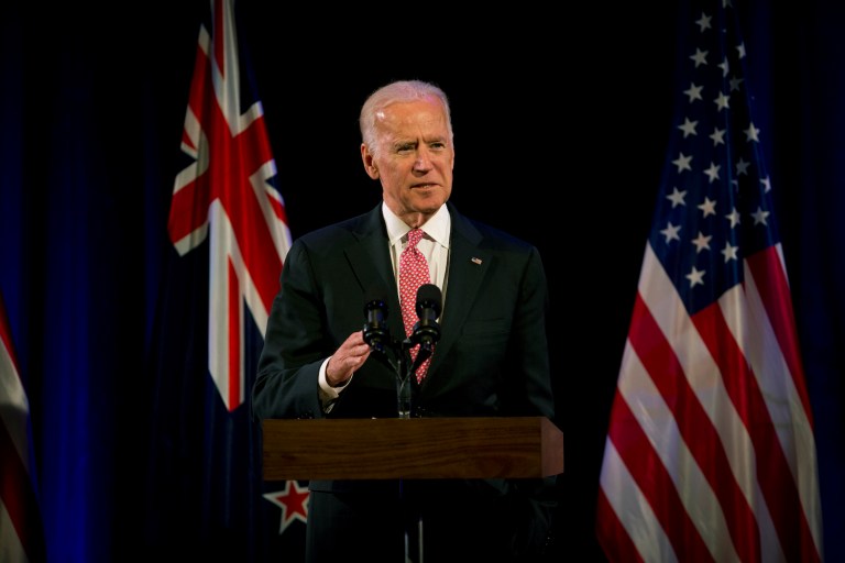 Earnest said Biden was within his rights to make such a comment during an official trip. (AP Photo/Dean Purcell/New Zealand Herald)