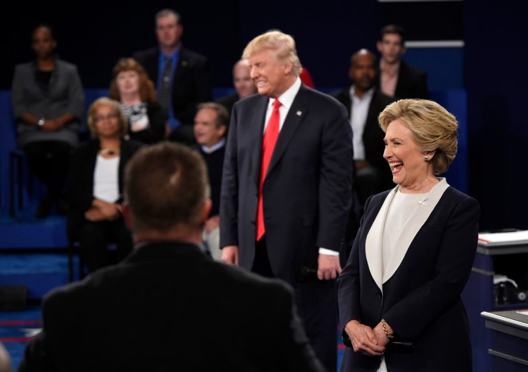When third-party candidates are included in the poll, Hillary Clinton led Donald Trump 46-35 in the NBC News/Wall Street Journal poll. (AP Photo)