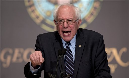 Sanders typically leads the 2016 democratic candidates in leaning to the left on issues. While Sanders took the most stringent view of the merger, other candidates echoed the democratic socialist's view. (AP Photo/Carolyn Kaster)