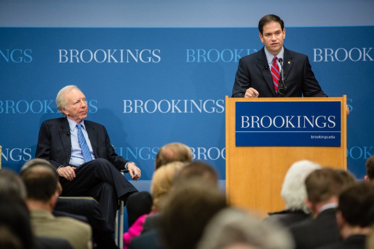 Is Rubio running for veep, or Globocop?