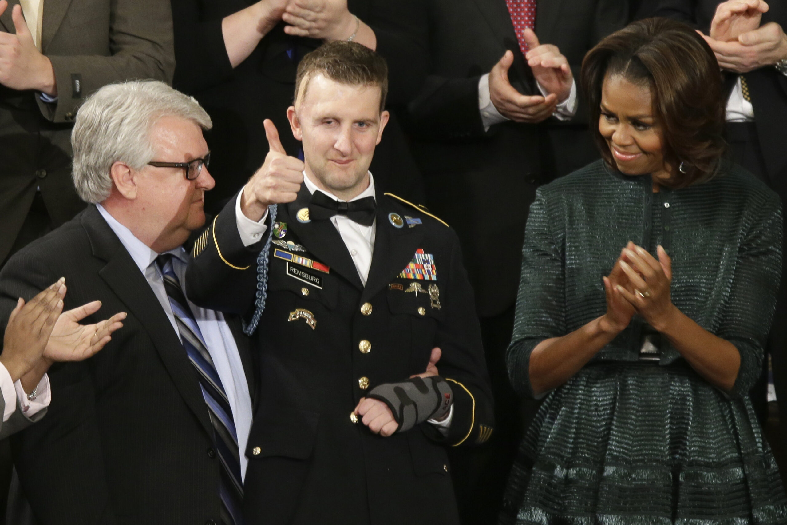 Wounded war hero is State of Union high point