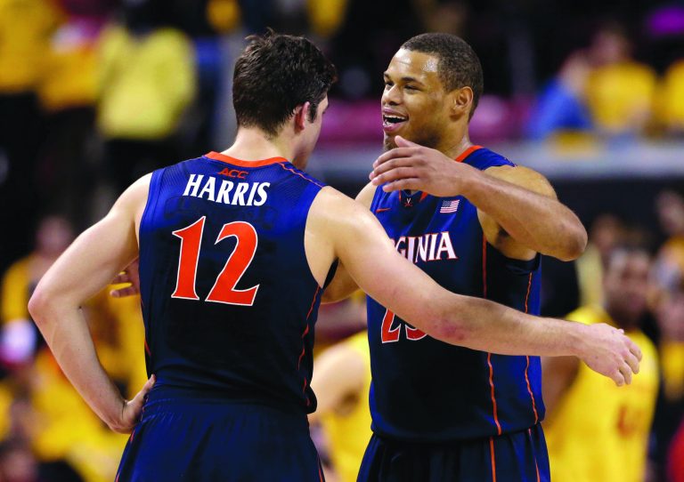 Patrick Semansky/AP
Joe Harris finished with 22 points and Justin Anderson added 17 points and nine rebounds as Virginia beat Maryland on Sunday for its 17th victory this season.