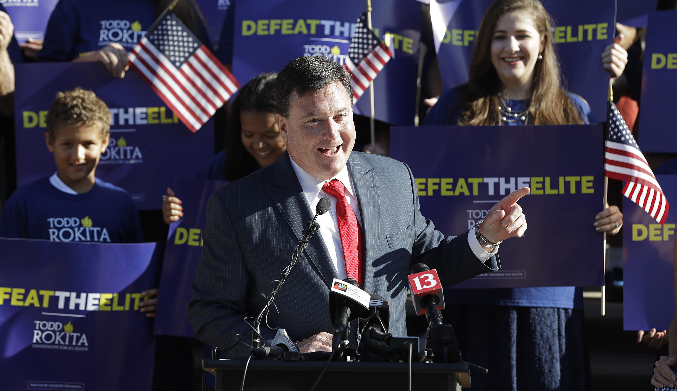 Indiana Senate candidate trolls competitors with Hillary Clinton and Barack Obama impersonators