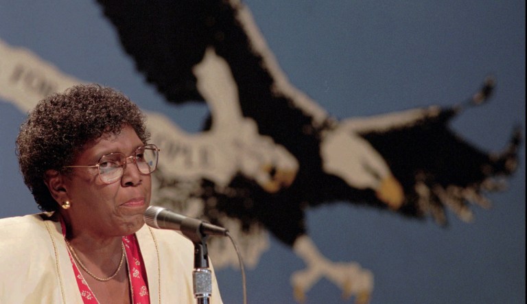 Two of Barbara Jordan's recommendations — ending chain migration and implementing an electronic employment verification system — remain unfulfilled to this day and are major components of the Trump administration's proposal to reform current laws. (AP Photo/Tim Sharp,file)