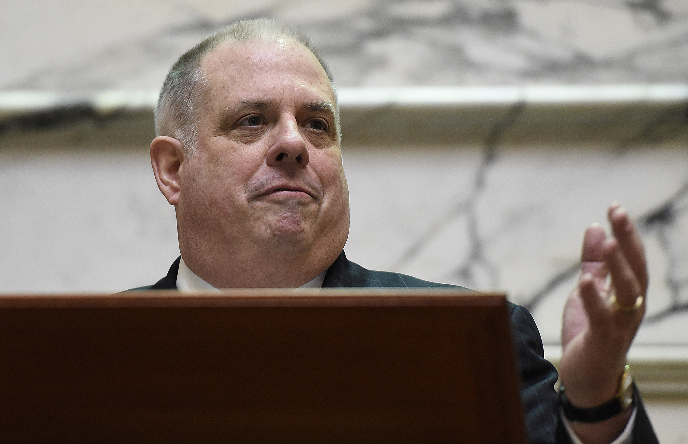 Maryland Gov. Larry Hogan celebrates last chemo treatment
