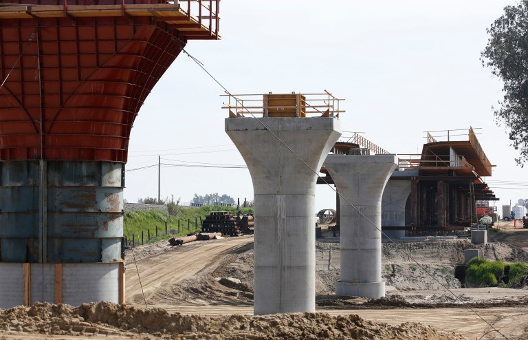 This railroad relies entirely on government funding and will likely never be completed. (AP Photo/Rich Pedroncelli)