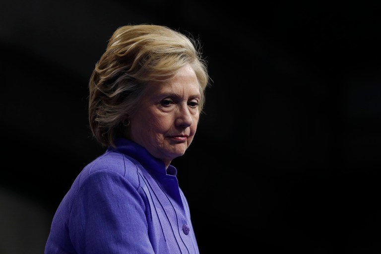 A new ABC News/Washington Post poll said 56 percent of all adults see Clinton unfavorably. (AP Photo/Carolyn Kaster)