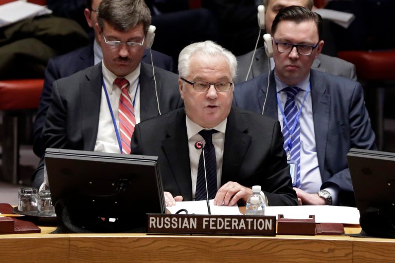 The Russian Federation confirmed Churkin's death Monday afternoon. (AP Photo/Richard Drew)
