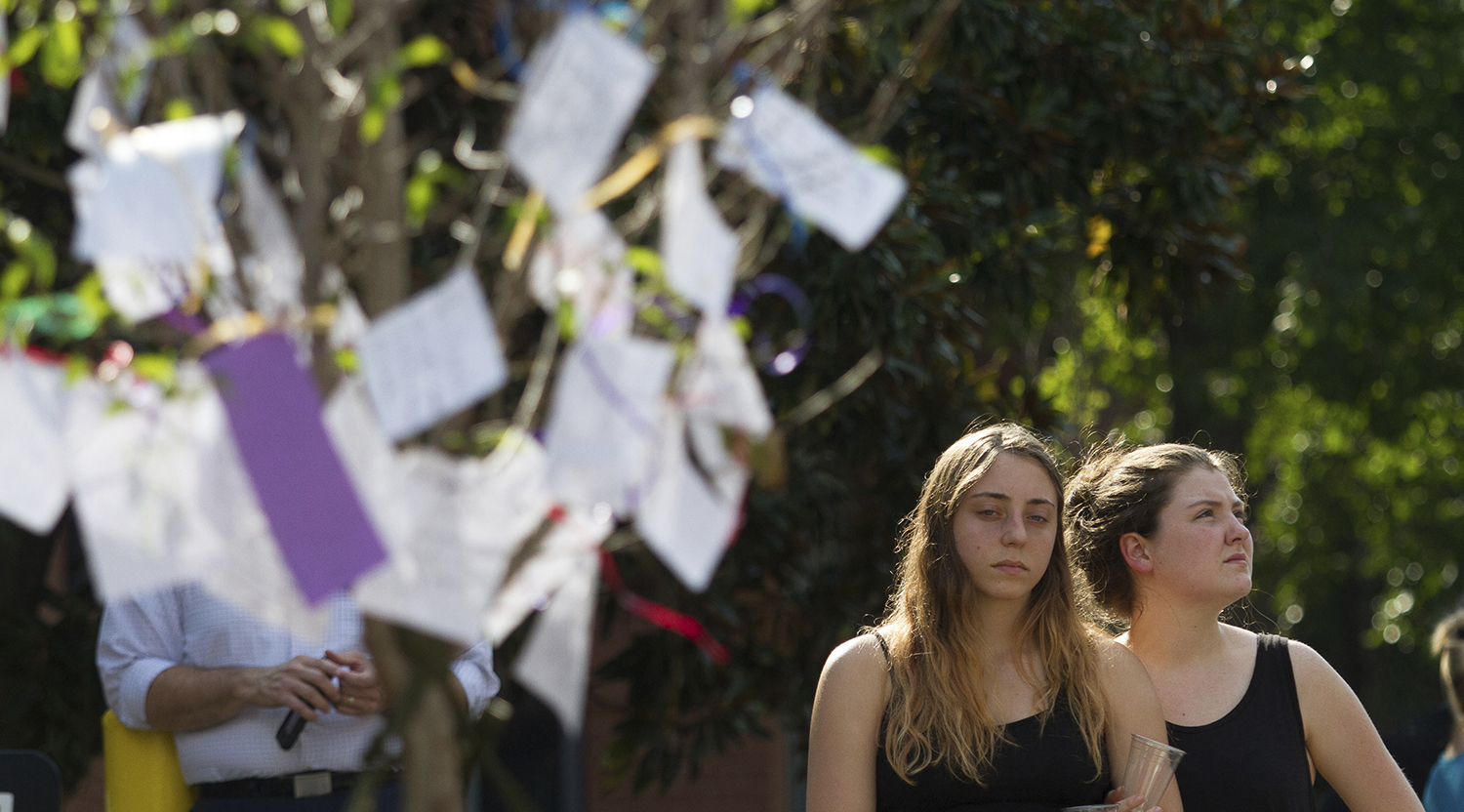 Georgia Tech students told to stay inside as protests turn violent after vigil for student killed by cops