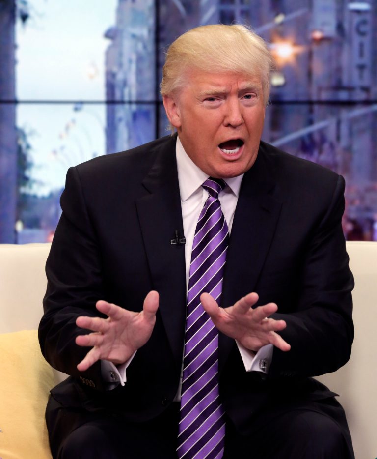 FILE - In this Sept. 16, 2013 file photo, Donald Trump appears on the 