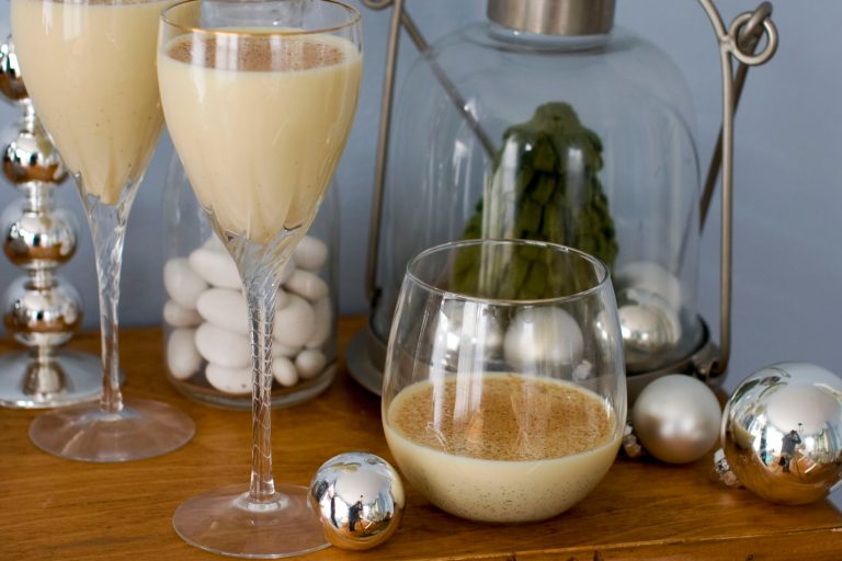   In this image taken on Monday, Nov. 26, 2012, chai eggnog is shown in Concord, N.H. (AP Photo/Matthew Mead)  