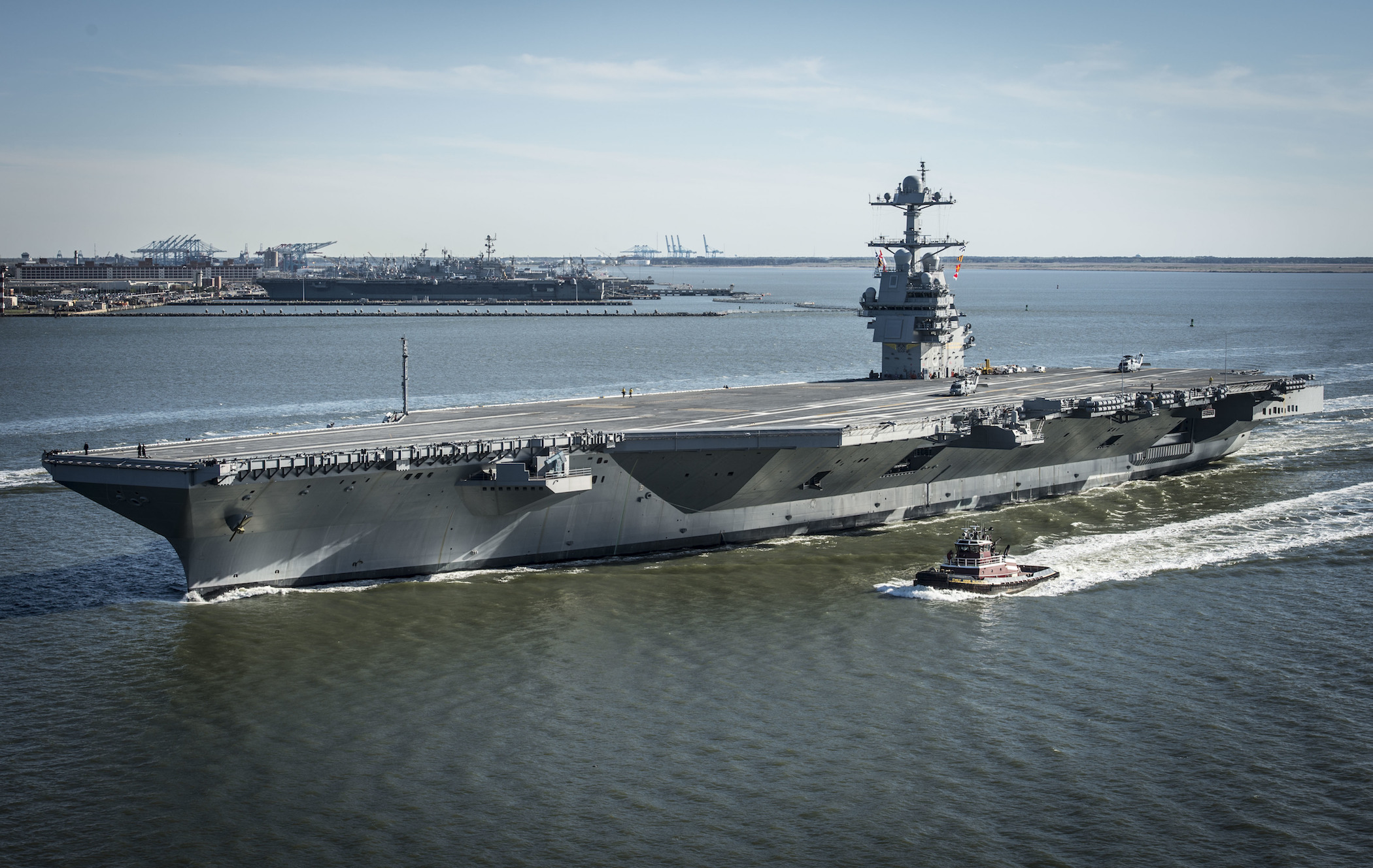 First Ford-class aircraft carrier delivered to the Navy