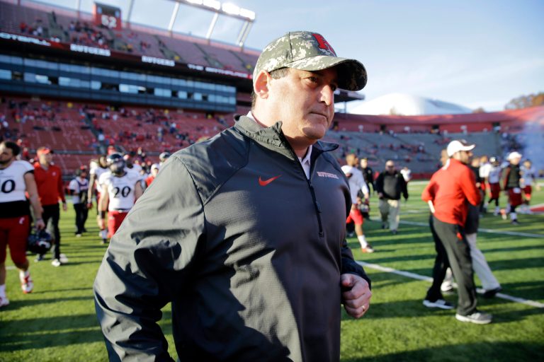 Rutgers defensive coordinator Dave Cohen was accused by a player of bullying. (AP/Mel Evans)