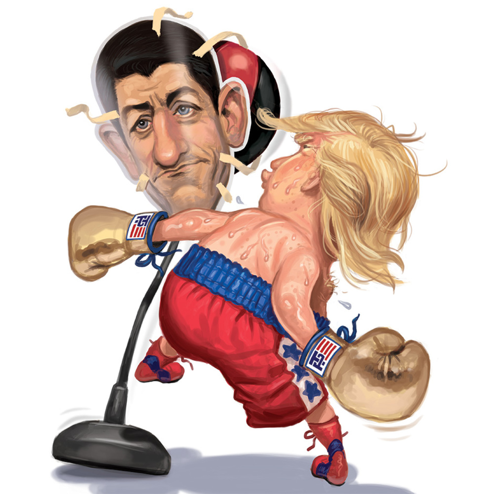 Trump Pummels Ryan