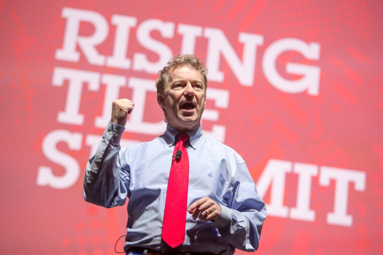 The Kentucky senator is ultimately opposed to sending troops overseas. (AP Photo/Scott Morgan)