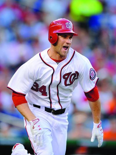 Nick Wass/AP
Outfielder Bryce Harper has a six-game hitting streak.