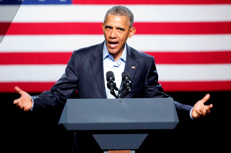 —œIt is very important for us to remind ourselves of who we are and what is best about American democracy and not slip into some of the bad habits that currently manifest themselves in the other party,—£ said President Obama. (AP Photo/Pablo Martinez Monsivais)
