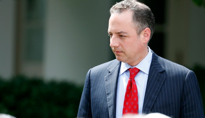 If Trump loses confidence in Priebus, "he'll make that decision," Sarah Sanders said. (AP Photo/Alex Brandon)