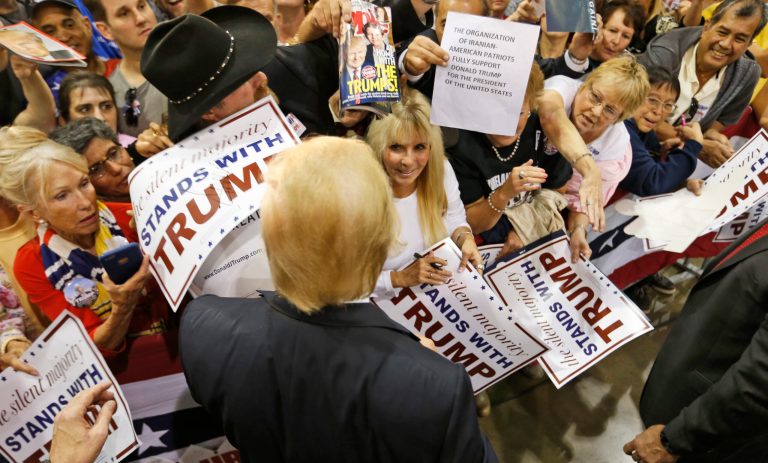 The key indicator, Alex Castellanos says, is the fact that Donald Trump dipped in the polls and now appears to be rising again.Â (AP Photo/Steve Helber)