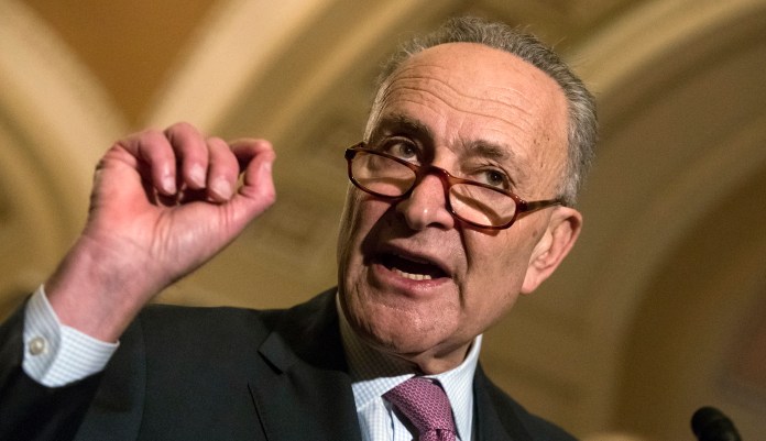 "Roy Moore was a terrible candidate, but it would be a big mistake for Republicans to dismiss his loss only as a result of Moore's personal past," Schumer said Wednesday. (AP Photo/J. Scott Applewhite)