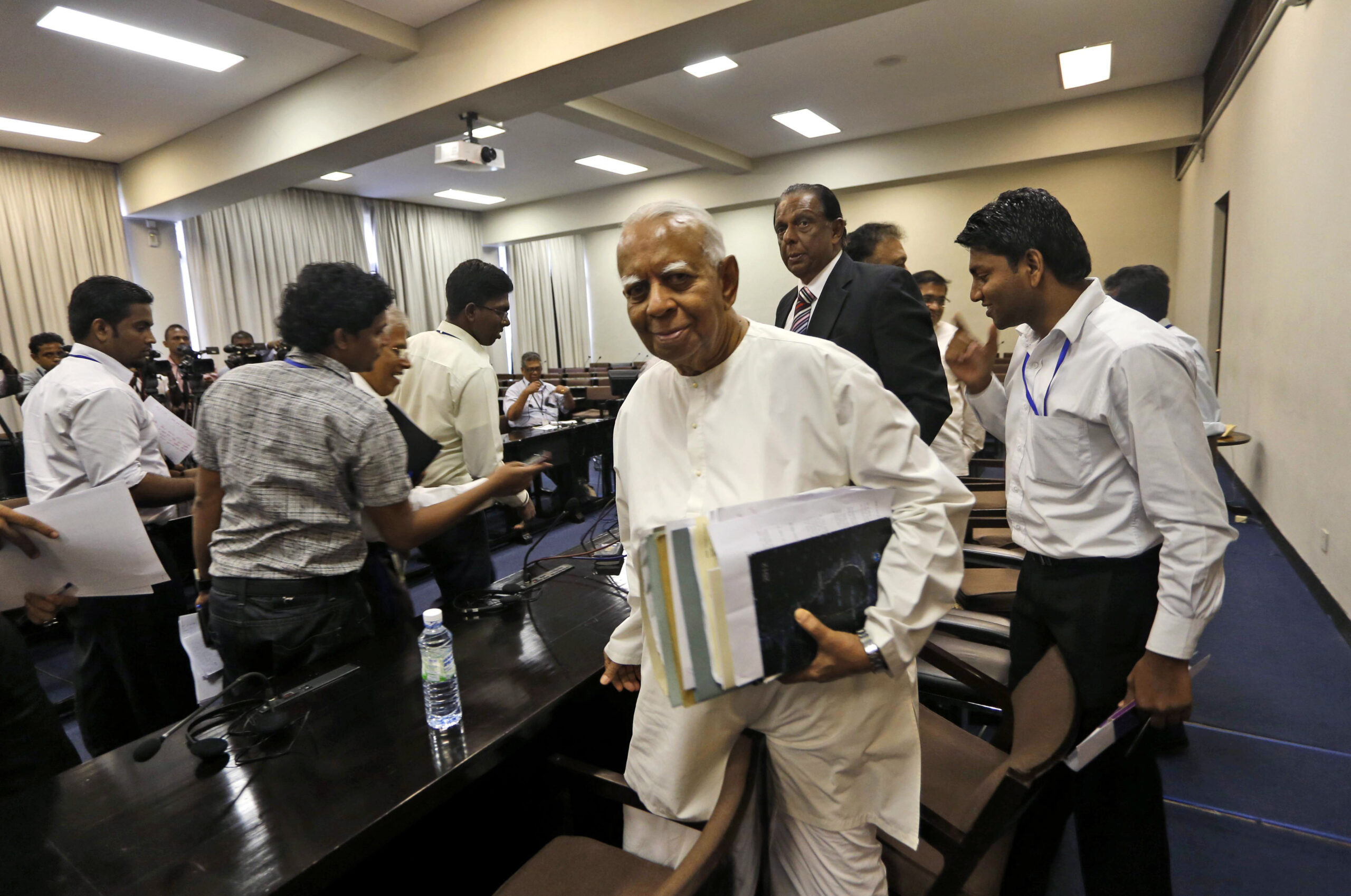 Sri Lankan opposition pulls out of judge’s hearing