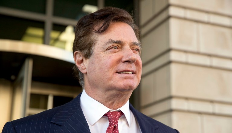 Paul Manafort, President Trump's former campaign chairman, leaves Federal District Court. (AP Photo/Andrew Harnik)