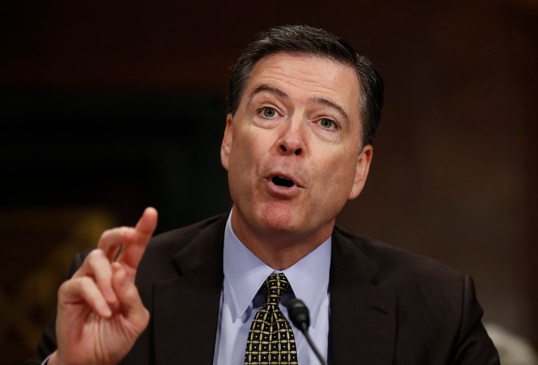 In a tweet on Friday, Trump alluded to possible tapes of his conversations with Comey. (AP Photo/Carolyn Kaster)