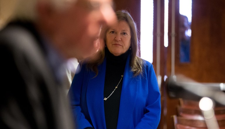 Jane Sanders, wife of Sen. Bernie Sanders, I-Vt., fired back at MSNBC host Joy Reid on Wednesday after Reid used the Sanders' marriage as evidence the senator was not a role model figure when it came to women's rights. (AP Photo/Andrew Harnik)