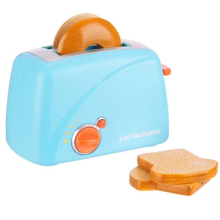 This undated image provided by the U.S. Consumer Product Safety Commission shows a Just Like Home toy toaster set. The set is being recalled because the plastic toast, under pressure, can crack and break into small pieces creating sharp edges and posing a choking hazard. (AP Photo/Courtesy U.S. Consumer Product Safety Commission)