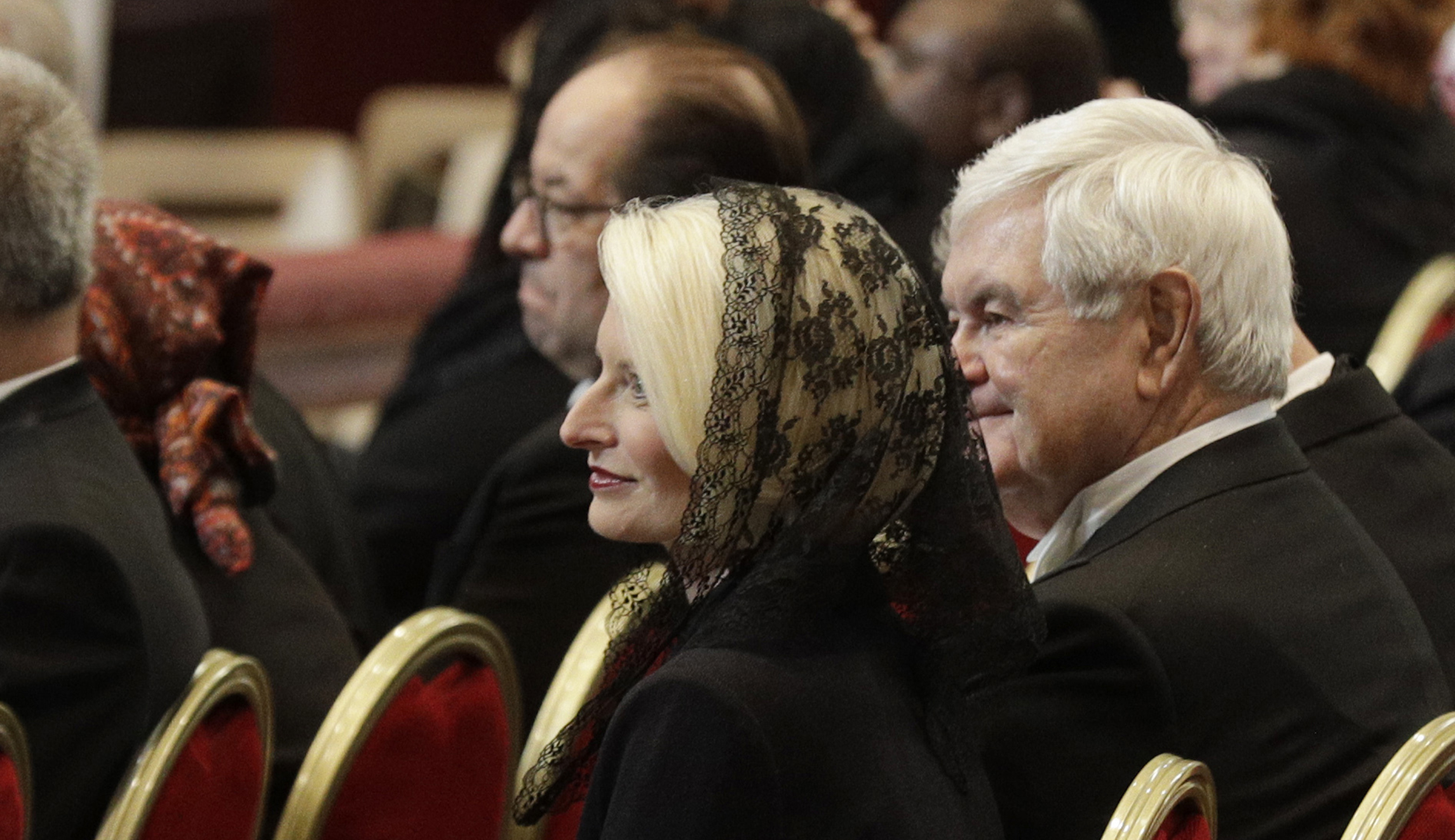 Callista and Newt Gingrich attend funeral of US cardinal accused of covering up sex abuse